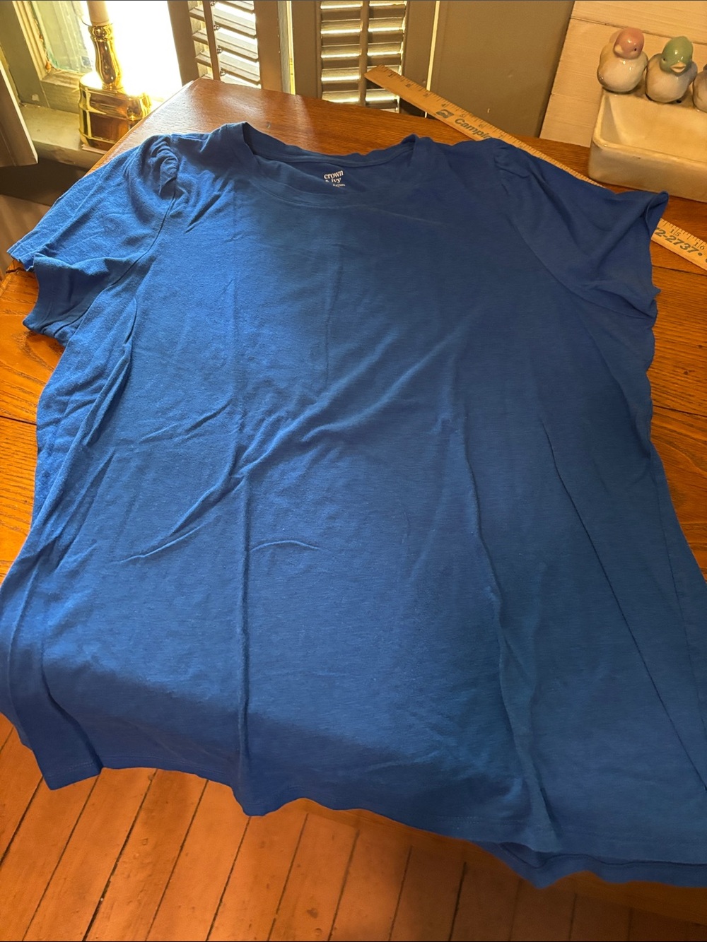 crown & ivy Blue Short Sleeve Tee